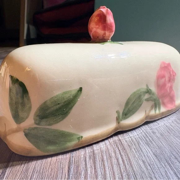 Franciscan Desert Rose Vintage Butter Dish (top only) discontinued design - Picture 4 of 7